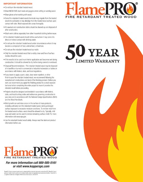 FlamePRO Warranty