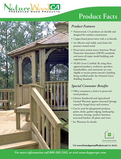 NatureWood® CA Product Facts